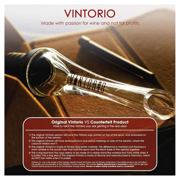 FINAL PRICE! Vintorio Wine Aerator Pourer🍷 BRAND NEW! 1/$16 or 2/$30. - Picture 7 of 10